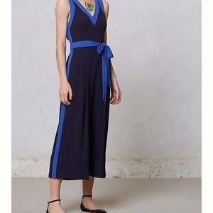 Anthropologie Navy Jumpsuit Size 0
